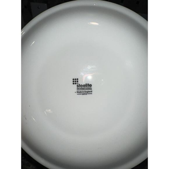 Steelite International England 2013 White Lunch Plates 8" Coupe Style Round Set - Picture 3 of 8